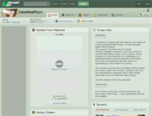 Tablet Screenshot of cameltoepics.deviantart.com
