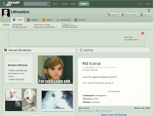 Tablet Screenshot of lithiumend.deviantart.com