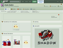 Tablet Screenshot of draak-shadow.deviantart.com