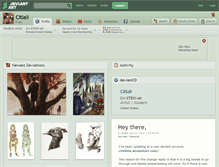 Tablet Screenshot of citlali.deviantart.com