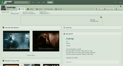 Desktop Screenshot of medesign.deviantart.com