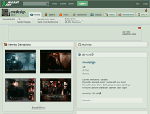 Tablet Screenshot of medesign.deviantart.com
