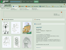 Tablet Screenshot of orix1357.deviantart.com