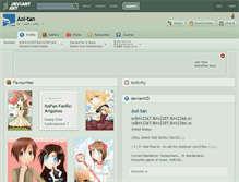 Tablet Screenshot of aoi-tan.deviantart.com