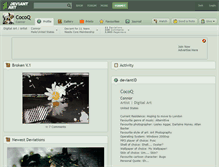 Tablet Screenshot of cocoq.deviantart.com