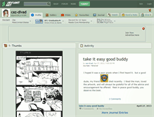 Tablet Screenshot of caz-divad.deviantart.com