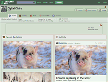 Tablet Screenshot of digital-disire.deviantart.com