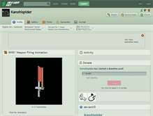 Tablet Screenshot of kanohispider.deviantart.com