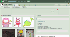 Desktop Screenshot of creepy-cupcake.deviantart.com