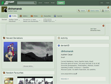 Tablet Screenshot of dinhomansk.deviantart.com