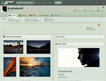 Tablet Screenshot of breathableair.deviantart.com