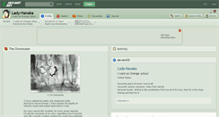 Desktop Screenshot of lady-hanaka.deviantart.com