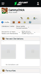 Mobile Screenshot of cammychick.deviantart.com