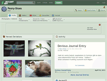 Tablet Screenshot of peony-shoes.deviantart.com