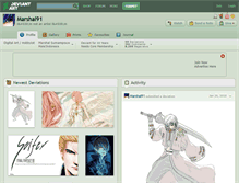 Tablet Screenshot of marshal91.deviantart.com