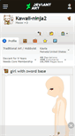 Mobile Screenshot of kawaii-ninja2.deviantart.com