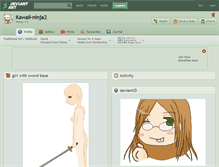 Tablet Screenshot of kawaii-ninja2.deviantart.com