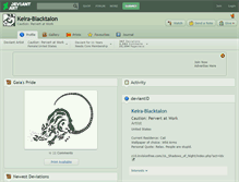 Tablet Screenshot of keira-blacktalon.deviantart.com