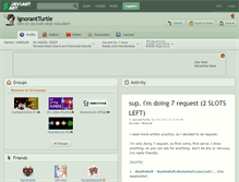 Tablet Screenshot of ignorantturtle.deviantart.com