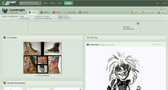 Desktop Screenshot of lizzieknight.deviantart.com