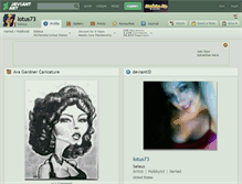 Tablet Screenshot of lotus73.deviantart.com