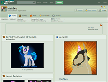 Tablet Screenshot of hashbro.deviantart.com