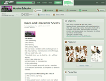 Tablet Screenshot of monsterschool.deviantart.com