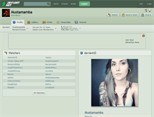 Tablet Screenshot of mustamamba.deviantart.com