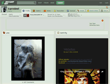 Tablet Screenshot of icarosteel.deviantart.com