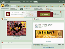 Tablet Screenshot of bcn76.deviantart.com