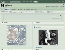 Tablet Screenshot of jesxtapose.deviantart.com