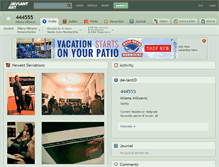 Tablet Screenshot of 444555.deviantart.com