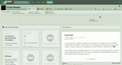 Desktop Screenshot of frozen-beauty.deviantart.com