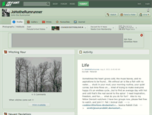 Tablet Screenshot of johotherumrunner.deviantart.com