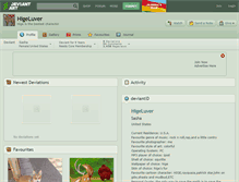 Tablet Screenshot of higeluver.deviantart.com
