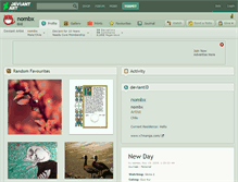 Tablet Screenshot of nombx.deviantart.com