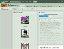 Tablet Screenshot of gorillazlovers.deviantart.com