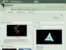 Tablet Screenshot of grafiminator.deviantart.com