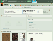 Tablet Screenshot of aj2590.deviantart.com