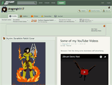 Tablet Screenshot of dragongirl117.deviantart.com