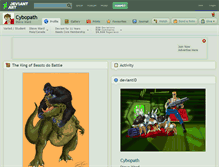 Tablet Screenshot of cybopath.deviantart.com