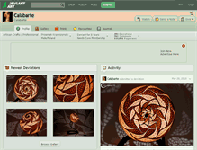 Tablet Screenshot of calabarte.deviantart.com