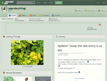 Tablet Screenshot of legendarywings.deviantart.com