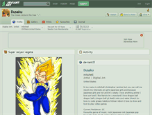 Tablet Screenshot of dusaku.deviantart.com