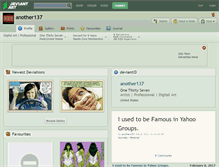 Tablet Screenshot of another137.deviantart.com