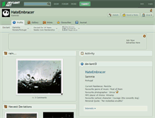 Tablet Screenshot of hateembracer.deviantart.com