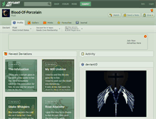 Tablet Screenshot of blood-of-porcelain.deviantart.com