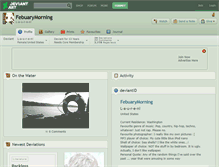 Tablet Screenshot of febuarymorning.deviantart.com