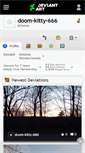 Mobile Screenshot of doom-kitty-666.deviantart.com