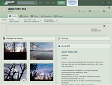 Tablet Screenshot of doom-kitty-666.deviantart.com